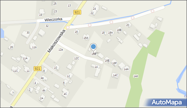 Przyszowice, Makoszowska, 16B, mapa Przyszowice