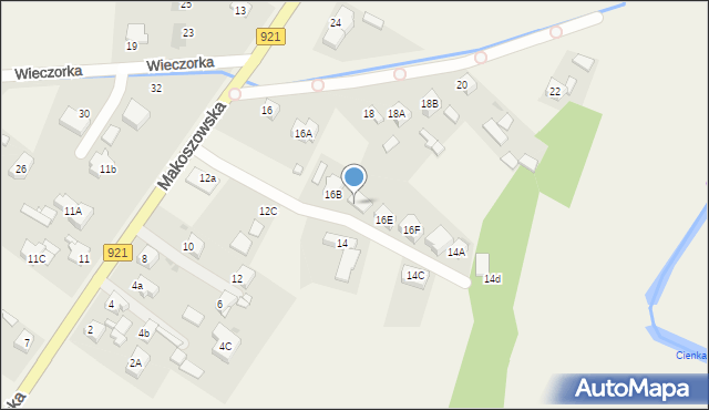 Przyszowice, Makoszowska, 16D, mapa Przyszowice