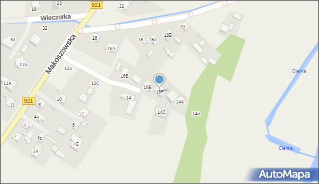 Przyszowice, Makoszowska, 16F, mapa Przyszowice