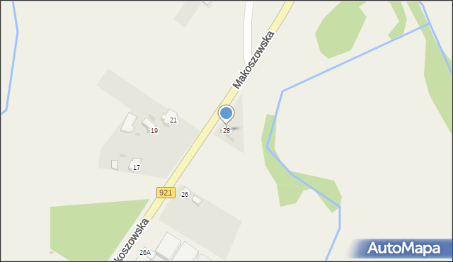 Przyszowice, Makoszowska, 28, mapa Przyszowice