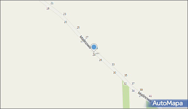 Psucin, Malinowa, 24, mapa Psucin