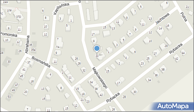 Puck, Majkowskiego Aleksandra, dr., 11, mapa Puck