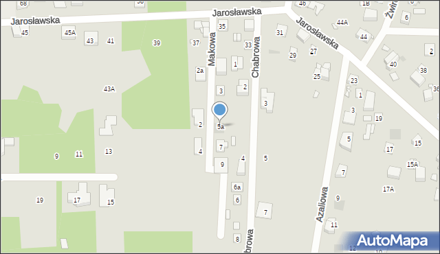 Puszczykowo, Makowa, 5a, mapa Puszczykowo