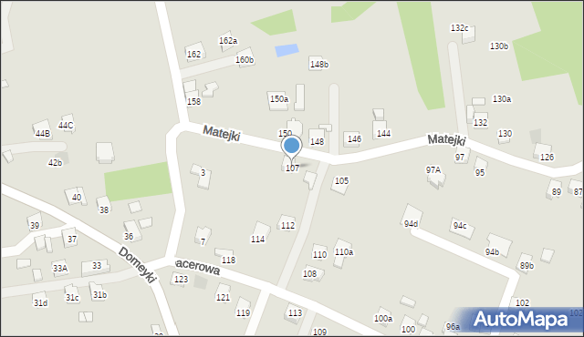 Radlin, Matejki Jana, 107, mapa Radlin