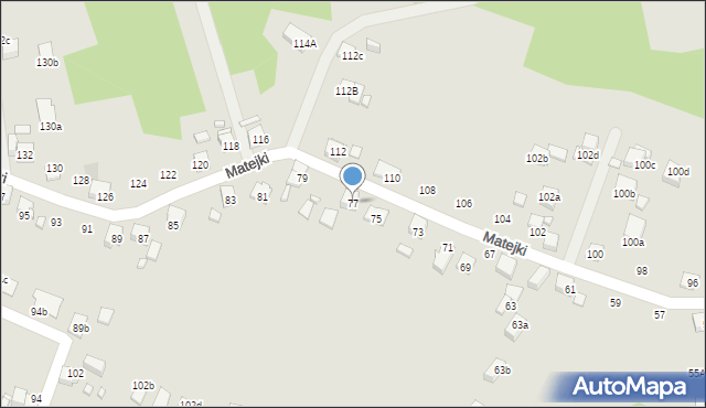 Radlin, Matejki Jana, 77, mapa Radlin