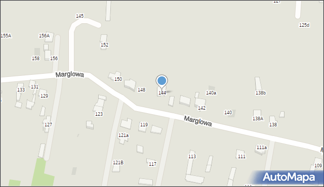 Radom, Marglowa, 144, mapa Radomia