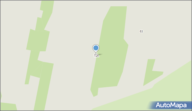 Radom, Marglowa, 71A, mapa Radomia