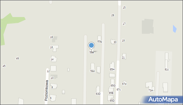 Radom, Malenicka, 59e, mapa Radomia