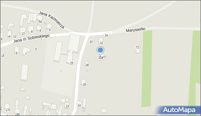 Radomsko, Makuszyńskiego Kornela, 32a, mapa Radomsko