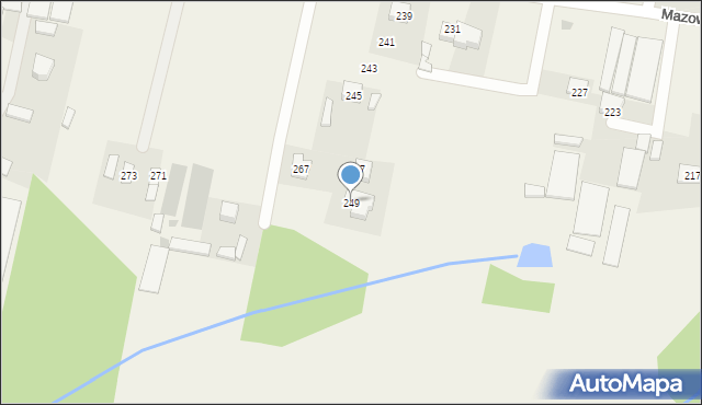 Rajszew, Mazowiecka, 249, mapa Rajszew