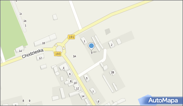 Rataje, Margonińska, 3, mapa Rataje