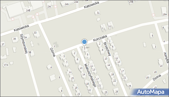 Rawa Mazowiecka, Makuszyńskiego Kornela, 1, mapa Rawa Mazowiecka