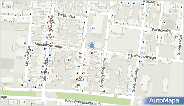 Rawicz, Marcinkowskiego Karola, 4a, mapa Rawicz