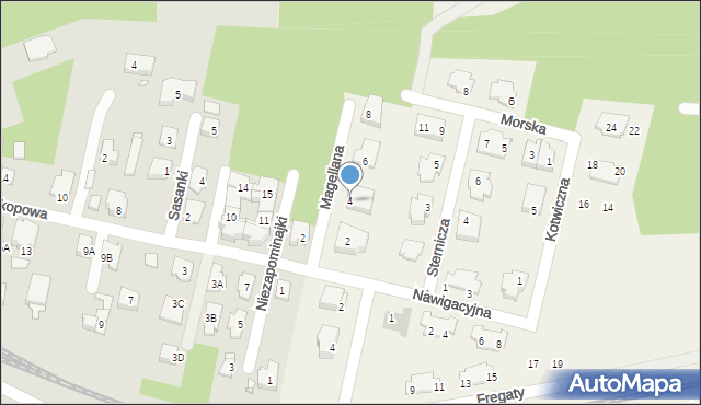 Reguły, Magellana Ferdynanda, 4, mapa Reguły