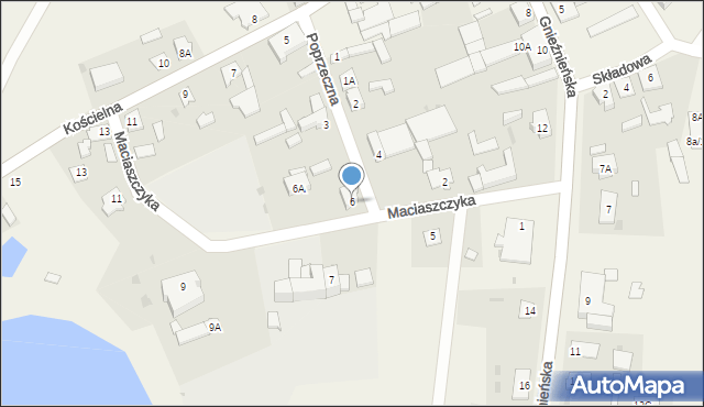 Rogowo, Maciaszczyka Klemensa, 6, mapa Rogowo