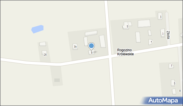 Rogozino, Mazowiecka, 3, mapa Rogozino