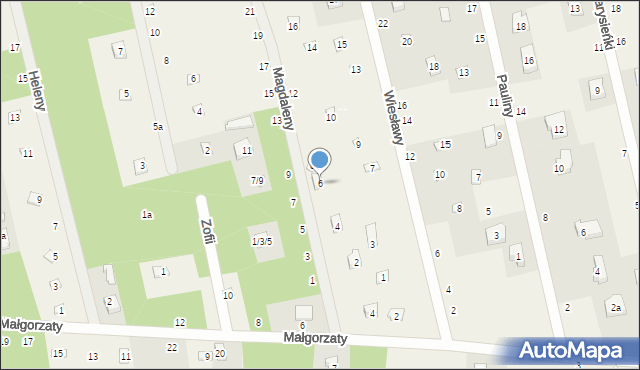 Rosanów, Magdaleny, 6, mapa Rosanów