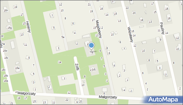 Rosanów, Magdaleny, 7/9, mapa Rosanów