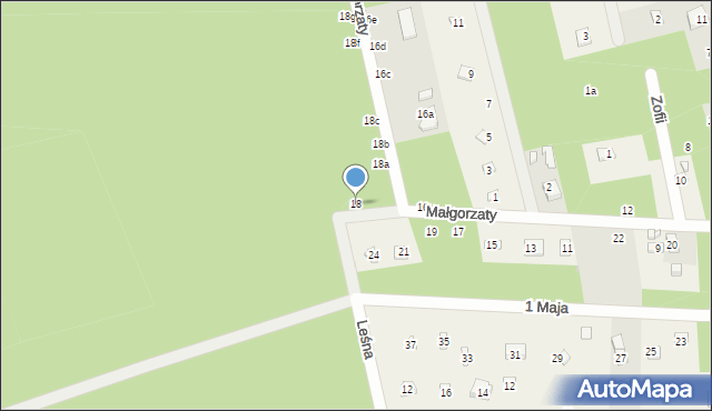 Rosanów, Małgorzaty, 18, mapa Rosanów