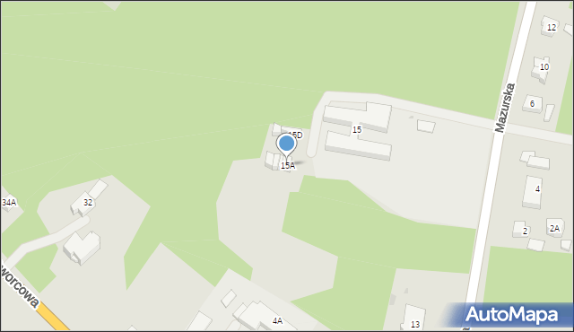 Ruciane-Nida, Mazurska, 15A, mapa Ruciane-Nida