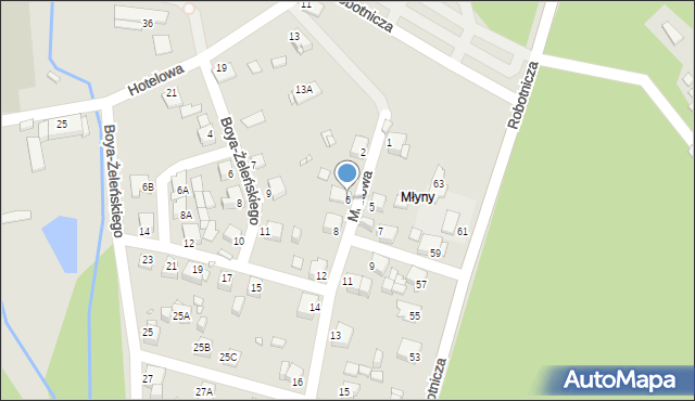 Rybnik, Makowa, 6, mapa Rybnika