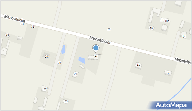 Rzakta, Mazowiecka, 17, mapa Rzakta