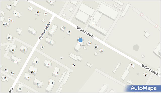 Rzeszów, Matuszczaka Adama, 14a, mapa Rzeszów