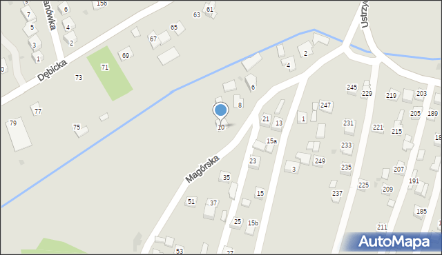 Rzeszów, Magórska, 10, mapa Rzeszów