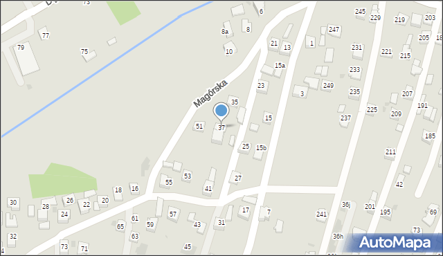 Rzeszów, Magórska, 37, mapa Rzeszów