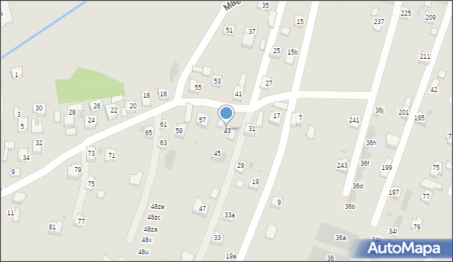 Rzeszów, Magórska, 43, mapa Rzeszów