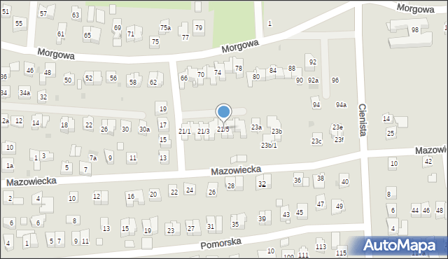 Rzeszów, Mazowiecka, 21/5, mapa Rzeszów