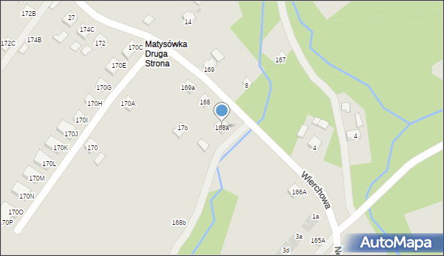 Rzeszów, Matysowska, 168a, mapa Rzeszów