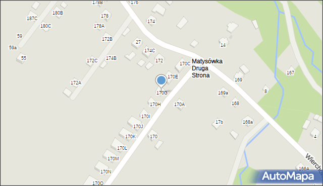 Rzeszów, Matysowska, 170G, mapa Rzeszów