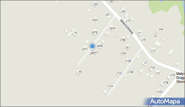 Rzeszów, Matysowska, 180C, mapa Rzeszów