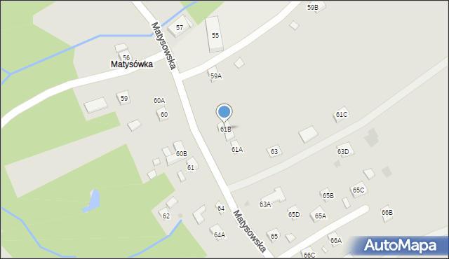 Rzeszów, Matysowska, 61B, mapa Rzeszów