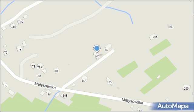 Rzeszów, Matysowska, 82A, mapa Rzeszów