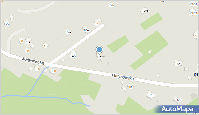 Rzeszów, Matysowska, 85, mapa Rzeszów