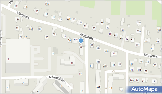 Rzeszów, Mazurska, 21, mapa Rzeszów