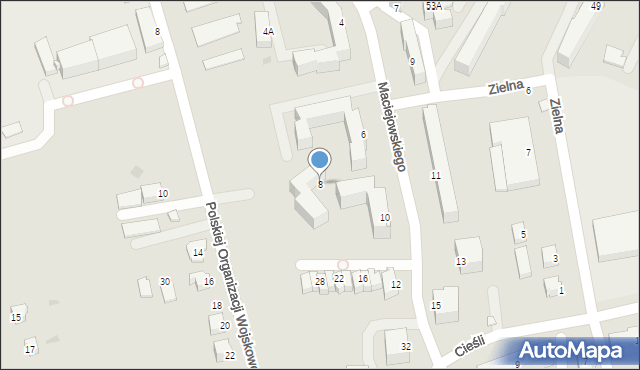 Sandomierz, Maciejowskiego Ignacego, 8, mapa Sandomierza