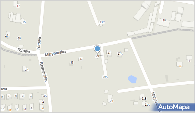 Sandomierz, Marynarska, 29, mapa Sandomierza