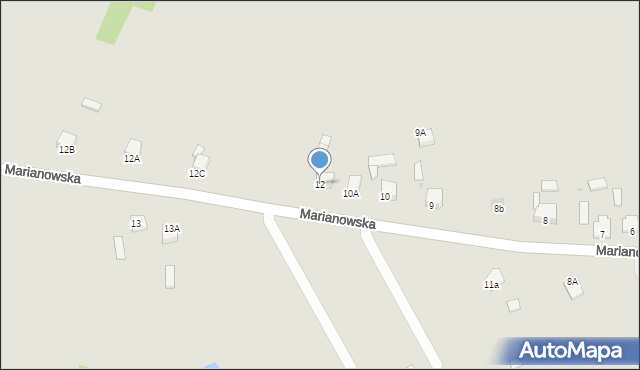 Sędziszów, Marianowska, 12, mapa Sędziszów