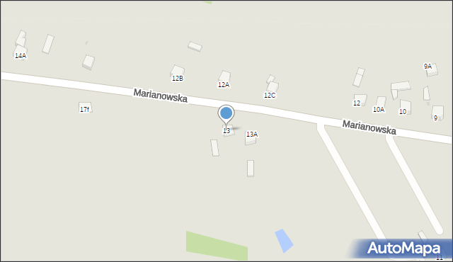 Sędziszów, Marianowska, 13, mapa Sędziszów