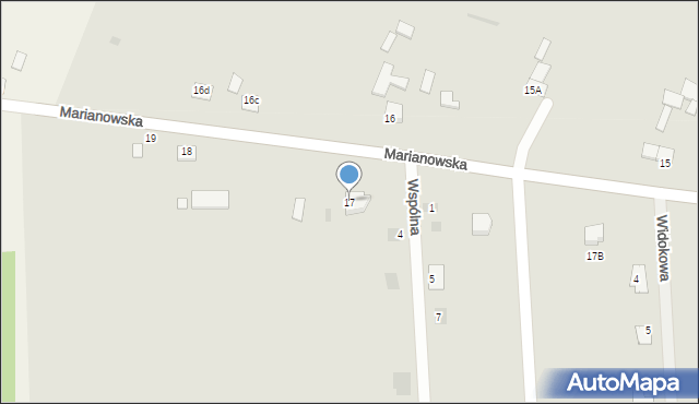 Sędziszów, Marianowska, 17, mapa Sędziszów