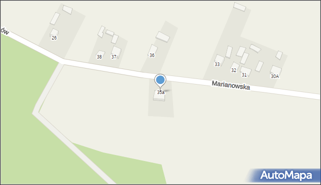 Sędziszów, Marianowska, 35a, mapa Sędziszów