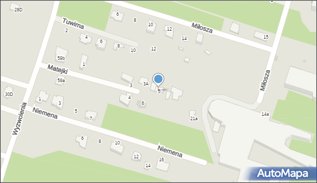Serock, Matejki Jana, 5, mapa Serock