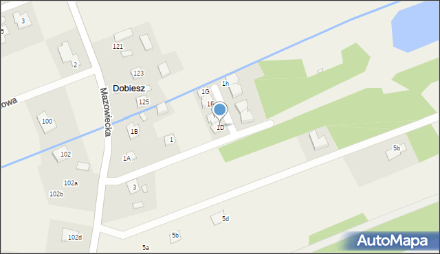 Sierzchów, Mazowiecka, 1D, mapa Sierzchów