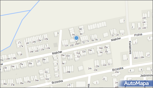 Skarbimierz-Osiedle, Maków, 10A, mapa Skarbimierz-Osiedle