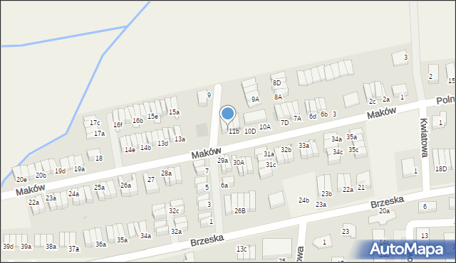 Skarbimierz-Osiedle, Maków, 11c, mapa Skarbimierz-Osiedle