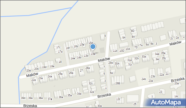 Skarbimierz-Osiedle, Maków, 13a, mapa Skarbimierz-Osiedle