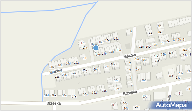 Skarbimierz-Osiedle, Maków, 14f, mapa Skarbimierz-Osiedle